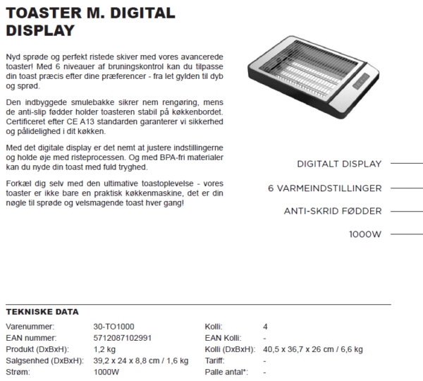 HÂWS TOASTER M. DIGITAL DISPLAY - Image 2