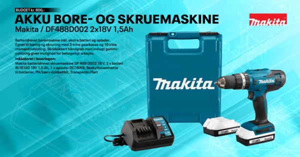 MAKITA BORE- OG SKRUEMASKINE