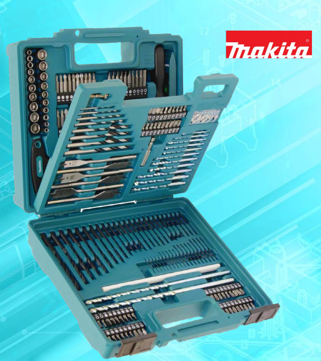 MAKITA BOR-/ BITSÆT 212PCS