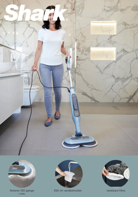 SHARK S6002EU Steam & Scrub Automatic Steam Mope w/ Power - Billede 2