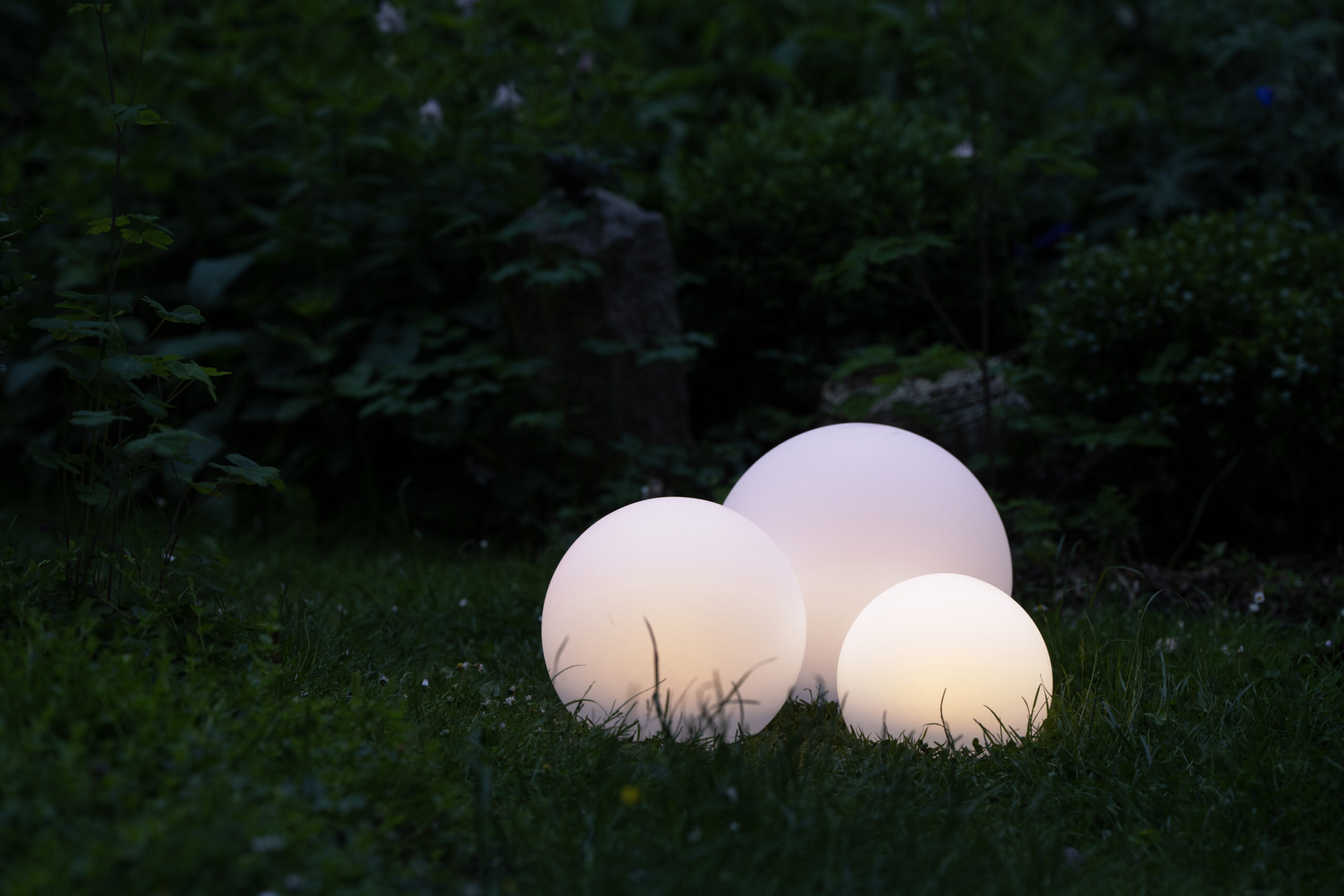 3 stk LED Solar Kugler til haven