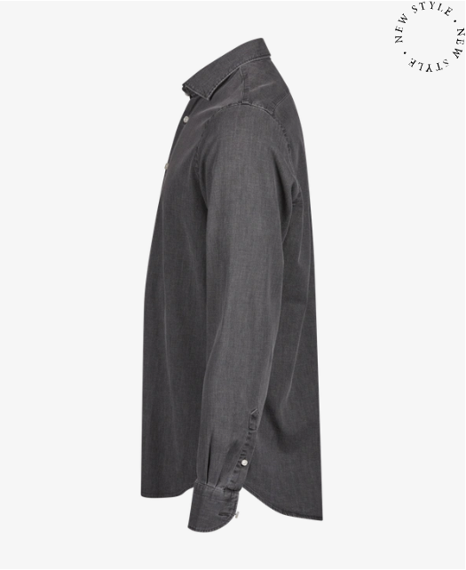 Teejay Denim Shirt Style 4004 – Stretch Denim Skjorte i Bomuld - Billede 3