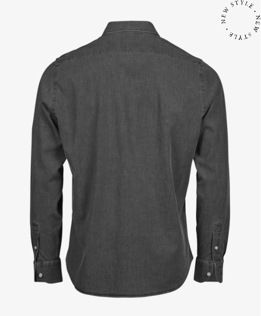 Teejay Denim Shirt Style 4004 – Stretch Denim Skjorte i Bomuld - Billede 5