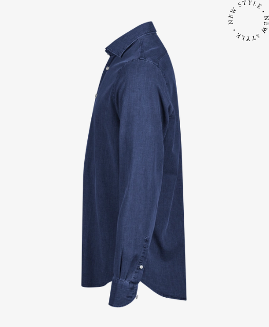 Teejay Denim Shirt Style 4004 – Stretch Denim Skjorte i Bomuld - Billede 7