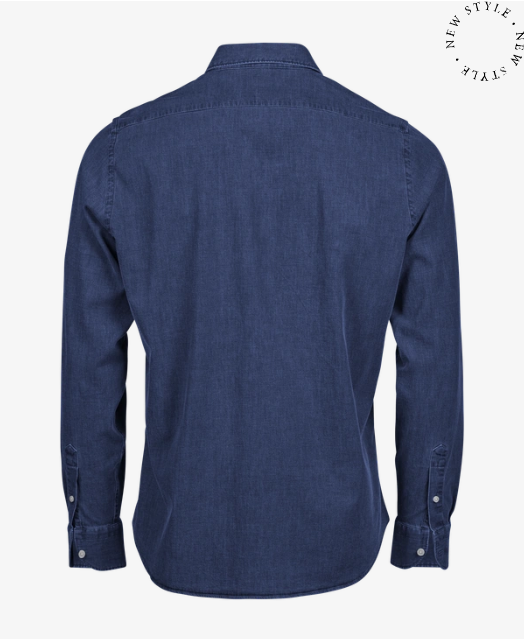 Teejay Denim Shirt Style 4004 – Stretch Denim Skjorte i Bomuld - Billede 9