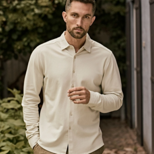 Luxury Stretch Shirt 1416 økologisk bomuld stretch skjorte herre