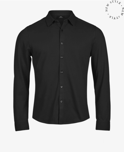 Luxury Stretch Shirt 1416 økologisk bomuld stretch skjorte herre,