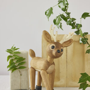 Træfigurer rensdyr Spirit og Spot i FSC træ