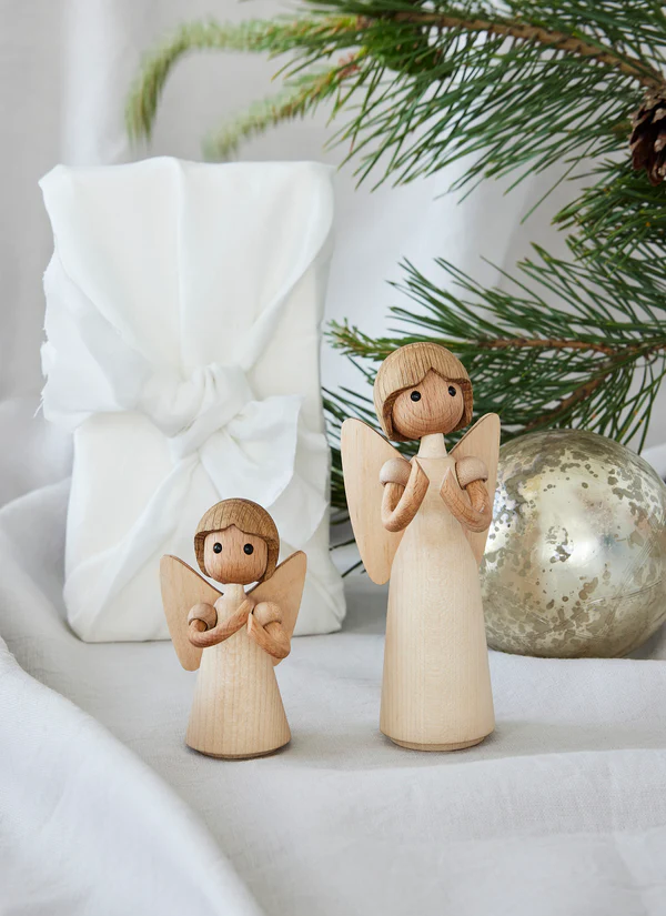 Træfigurer engle – Gloria & Aura fra Spring Copenhagen (sæt) - Billede 6