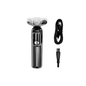 Hâws Beauty rotary shaver barbermaskine i metallic titanium