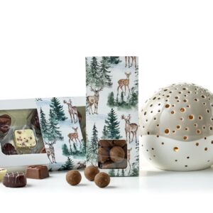 Kähler Nobili fyrfadsstage Ø14 cm med chokolade
