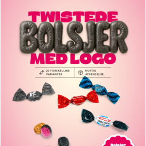 Reklamebolsjer med tryk i flere smagsvarianter