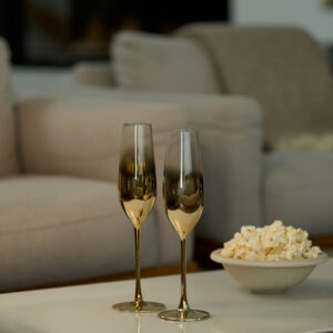 champagneglas 2-pack i trækasse