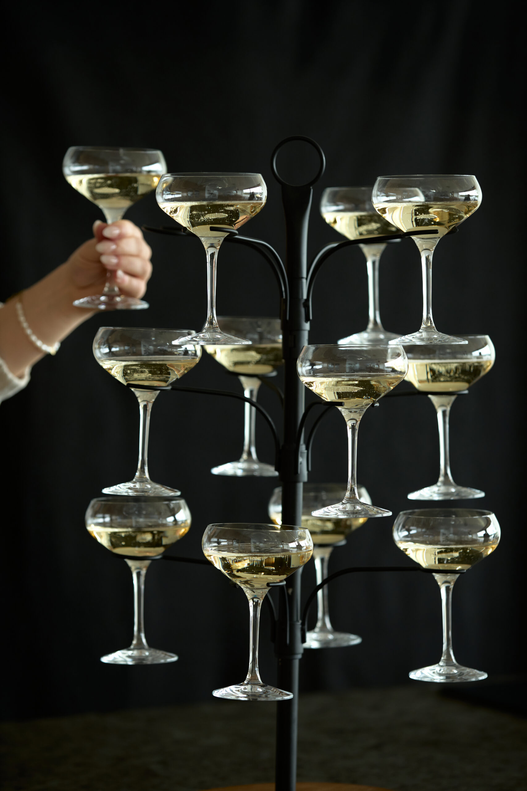 Blacksmith cocktailtræ – glasstativ til 12 glas fra Orrefors Jernverk - Billede 2