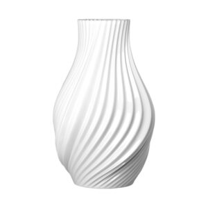 Twist vase fra Lyngby Porcelæn i hvid keramik
